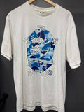 BAPE ABC Camo Japanese Letter Tee - size xl