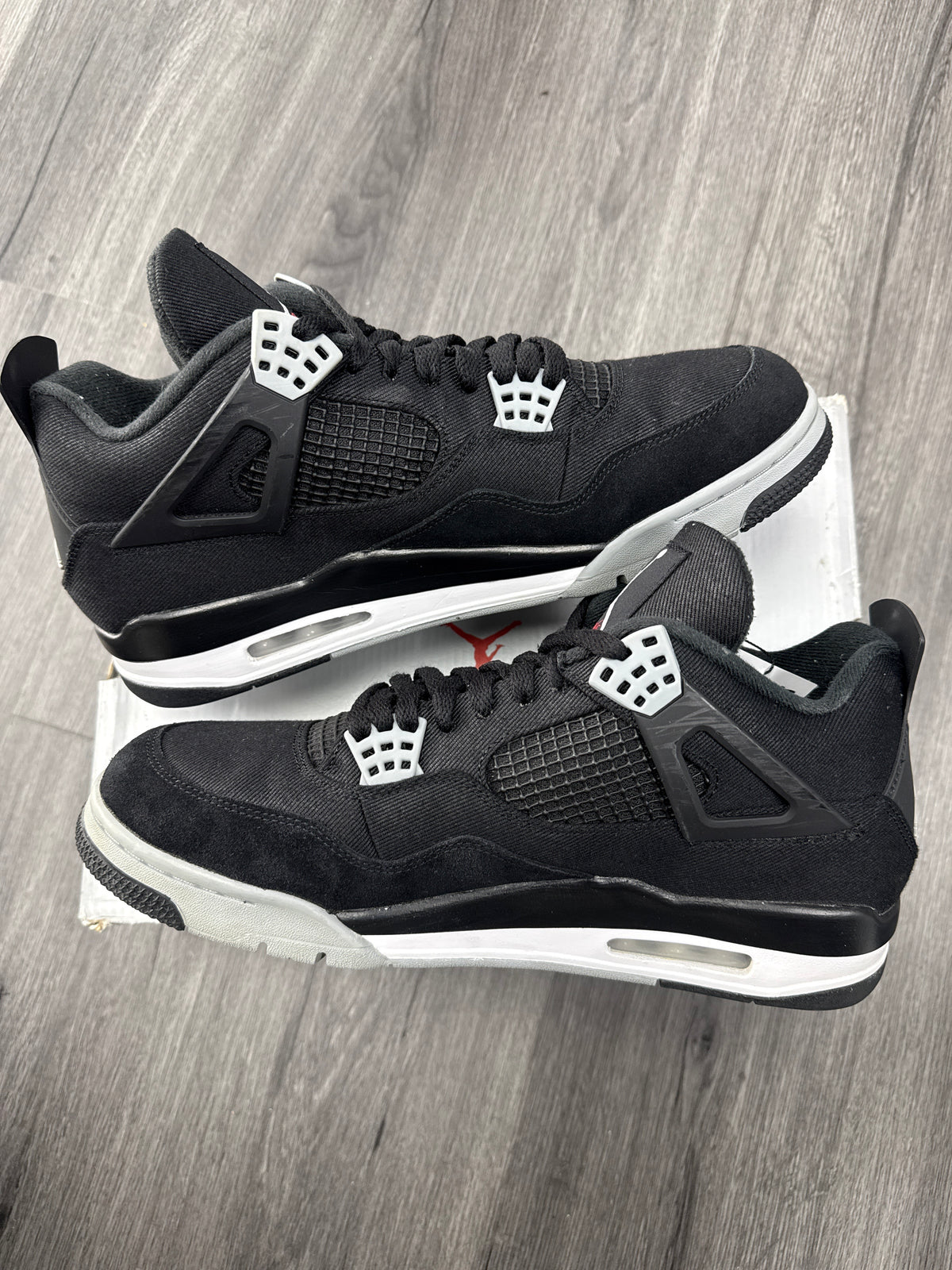 Jordan 4 Black Canvas - size 12