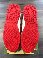 BAPE SK8 STA Red/White Patent - size 9.5