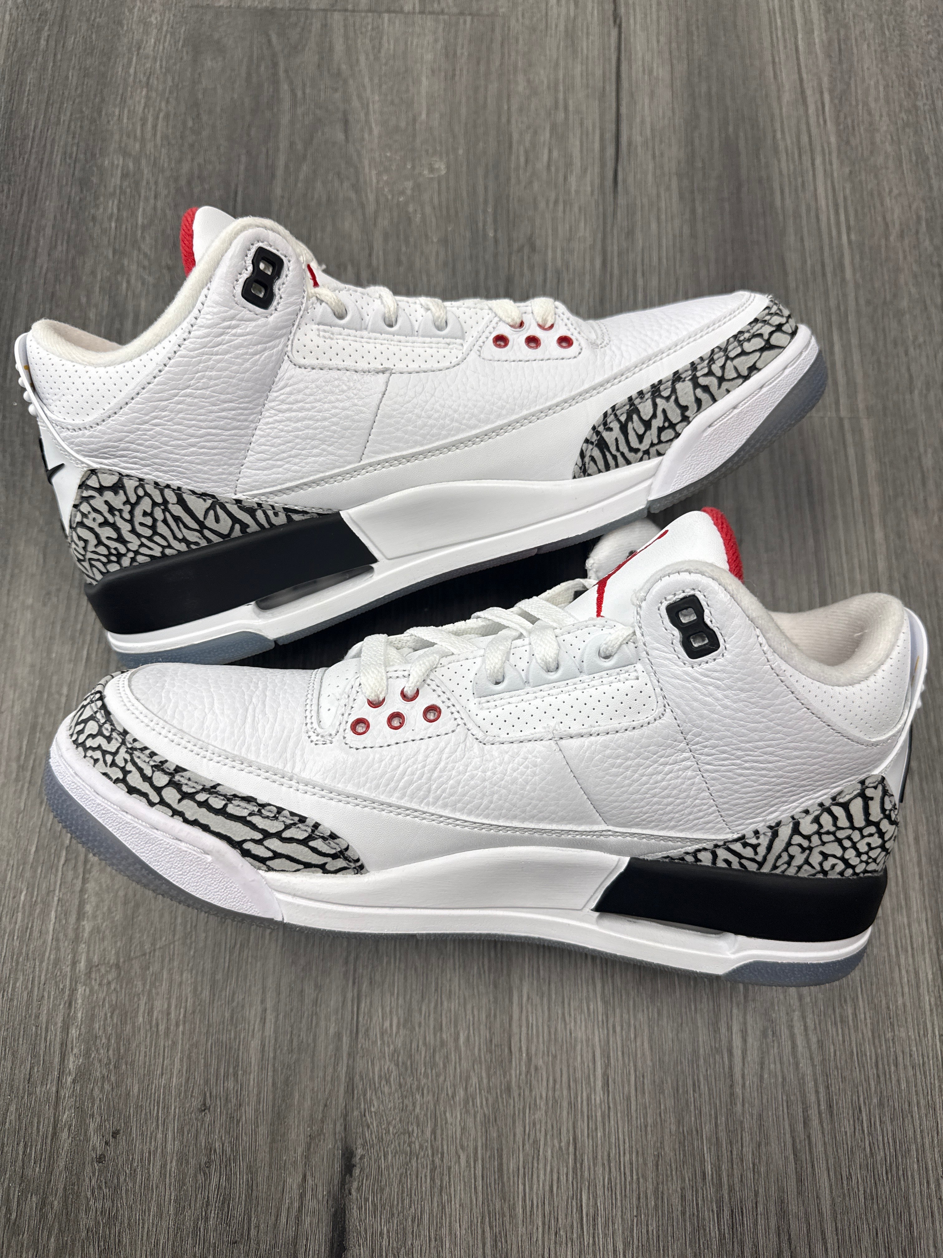Jordan 3 Free Throw Line - size 10