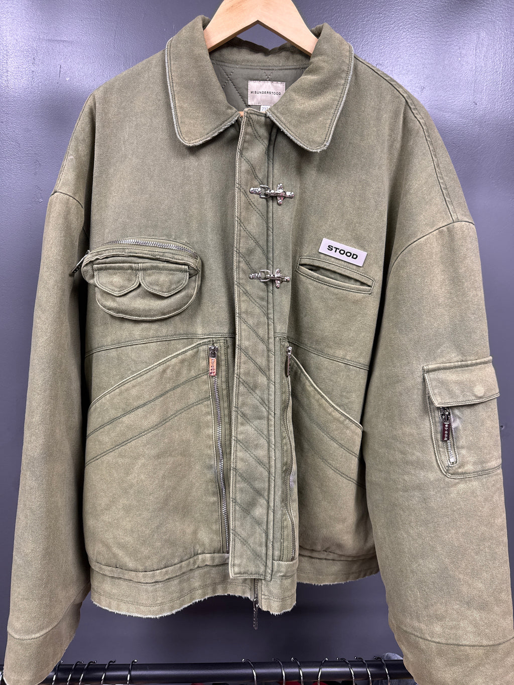 Misunderstood Cargo Bomber Jacket