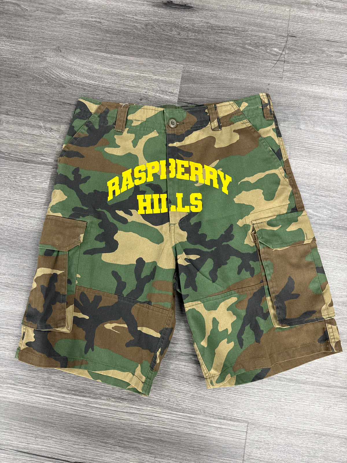 The GV Gallery “Raspberry Hills” Camo Shorts