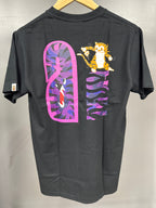 BAPE Camo Shark Tiger Tee Black/Purple - size s