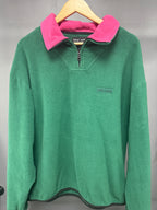 Hidden Season Quarter Zip Green/Pink - size xl