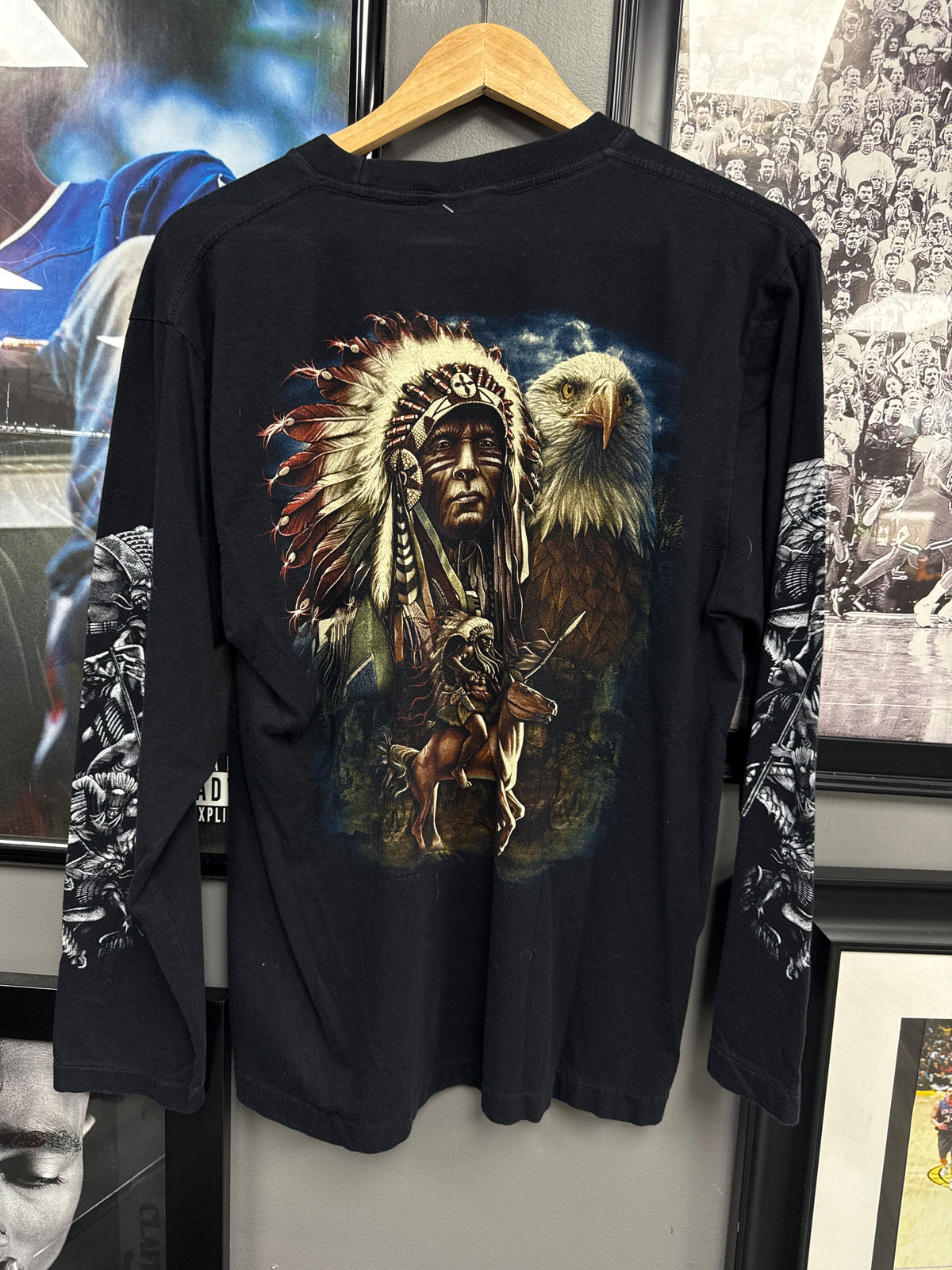 Rock Eagle Chief LS Tee - size L