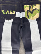 Vintage Evisu Daicock White/Camo - size 32