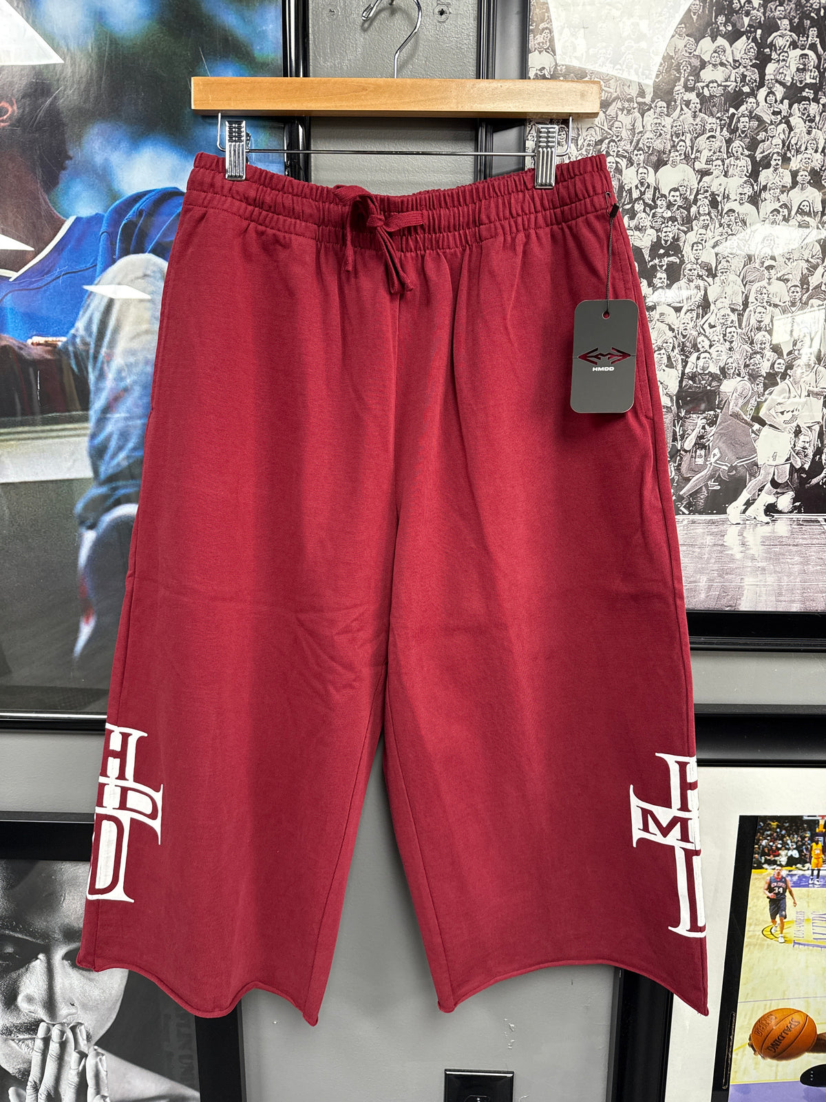 HMDD 3/4 Shorts Burgundy