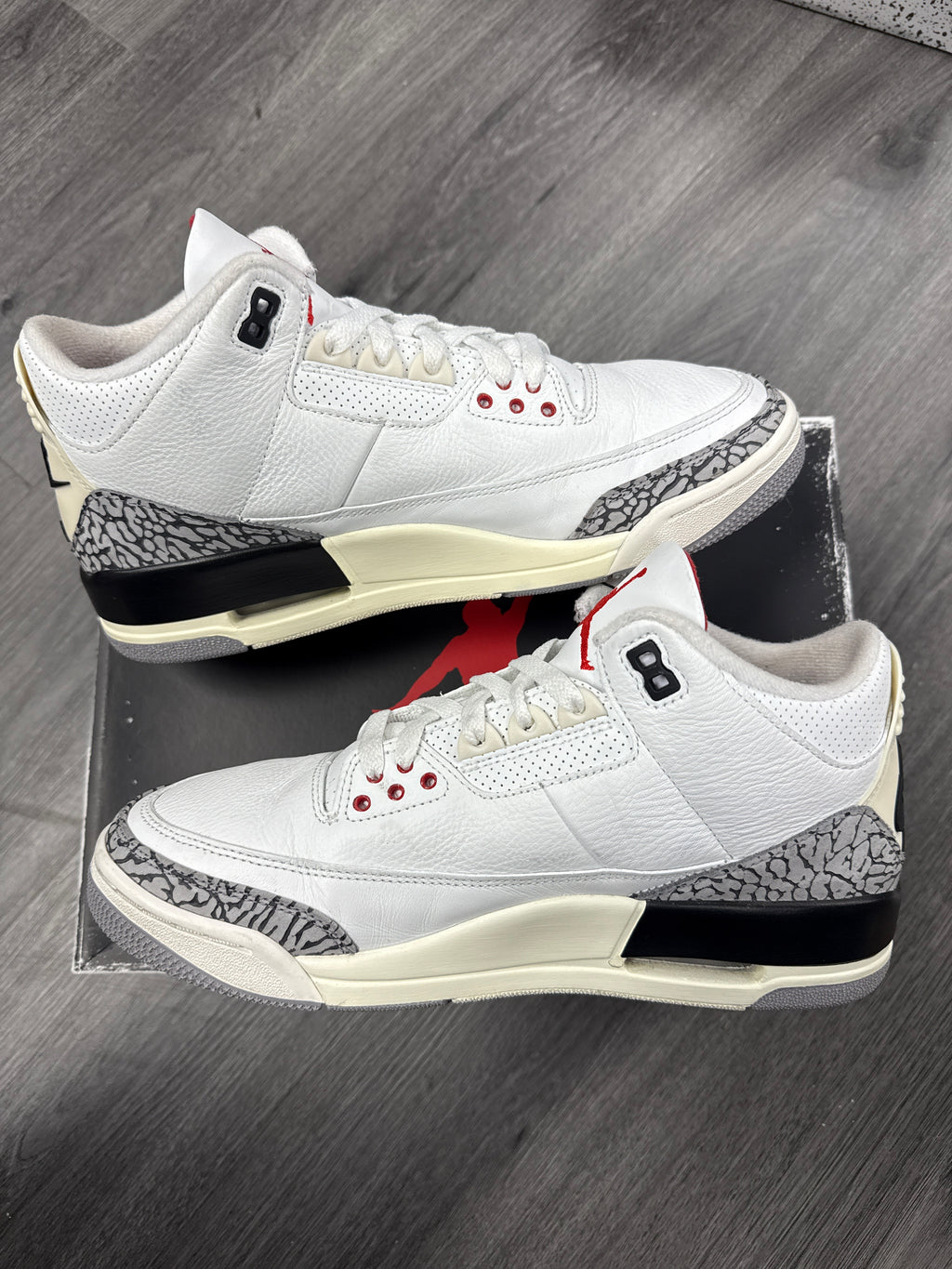 Jordan 3 White Cement Reimagined - size 9