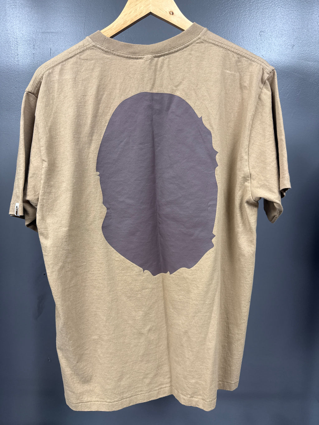 BAPE Brown Big Head Tee - size L