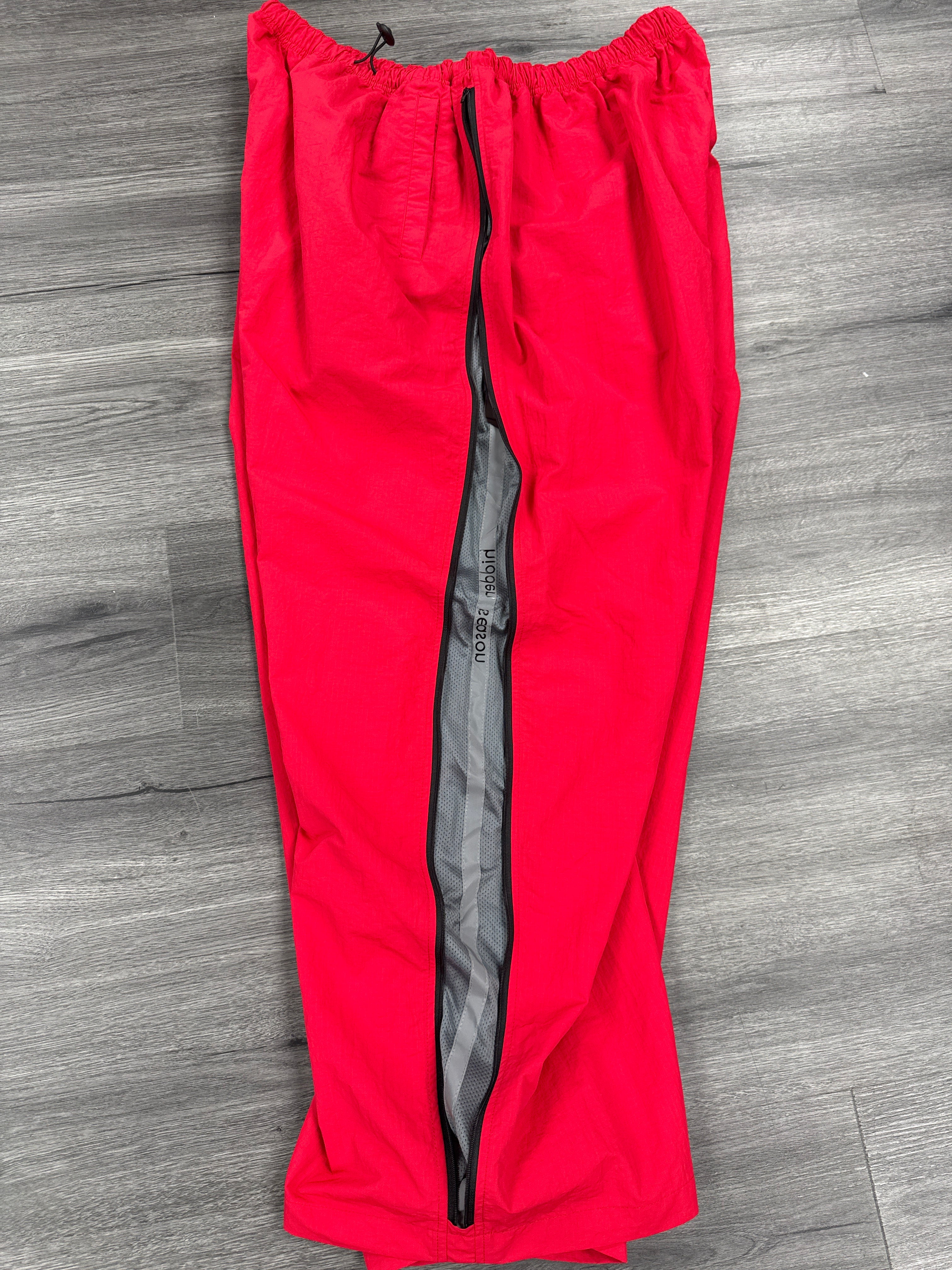 Hidden Season Nylon Track Pants Red - size xl