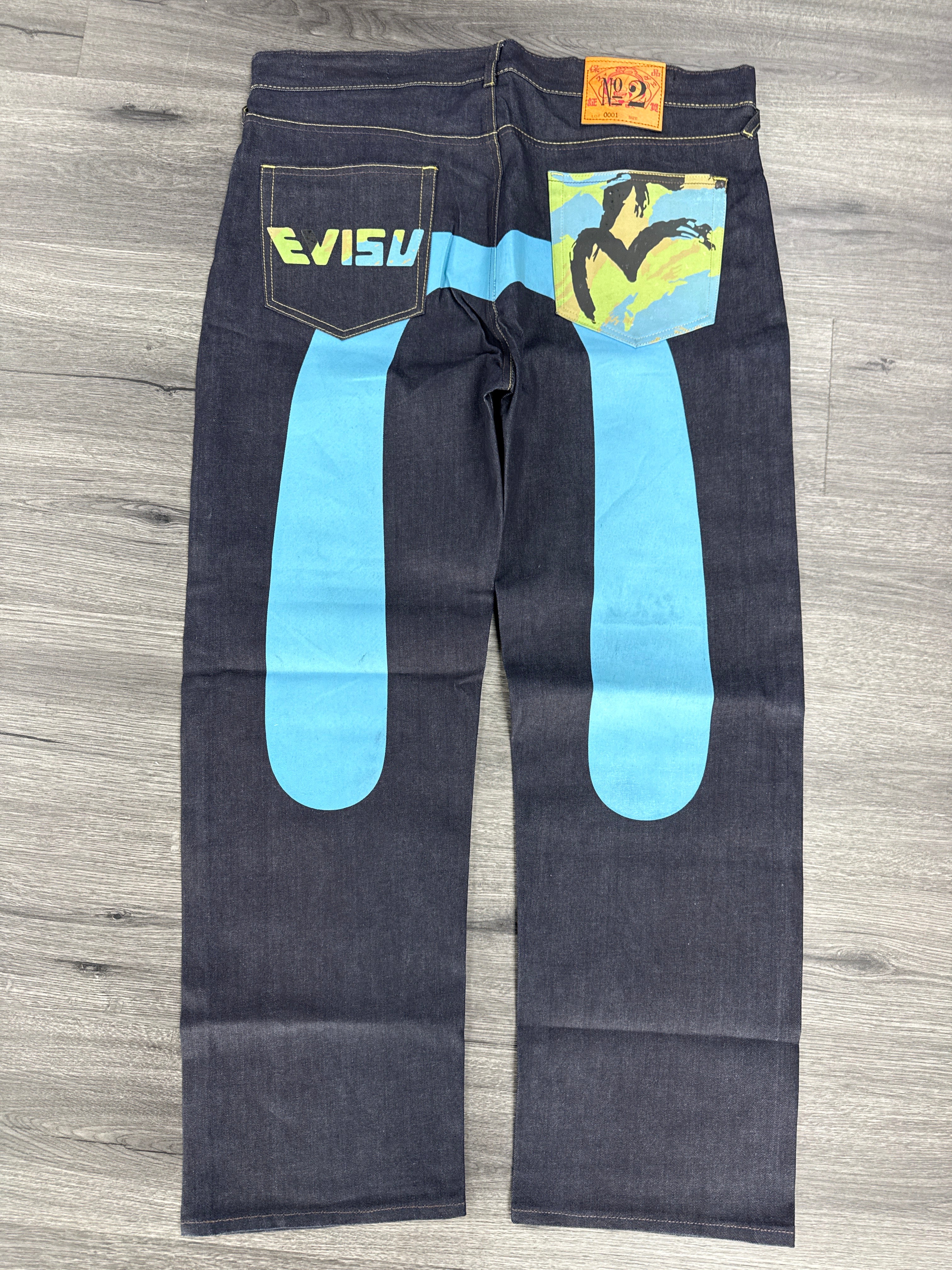 Vintage Evisu Blue Daicock Jeans