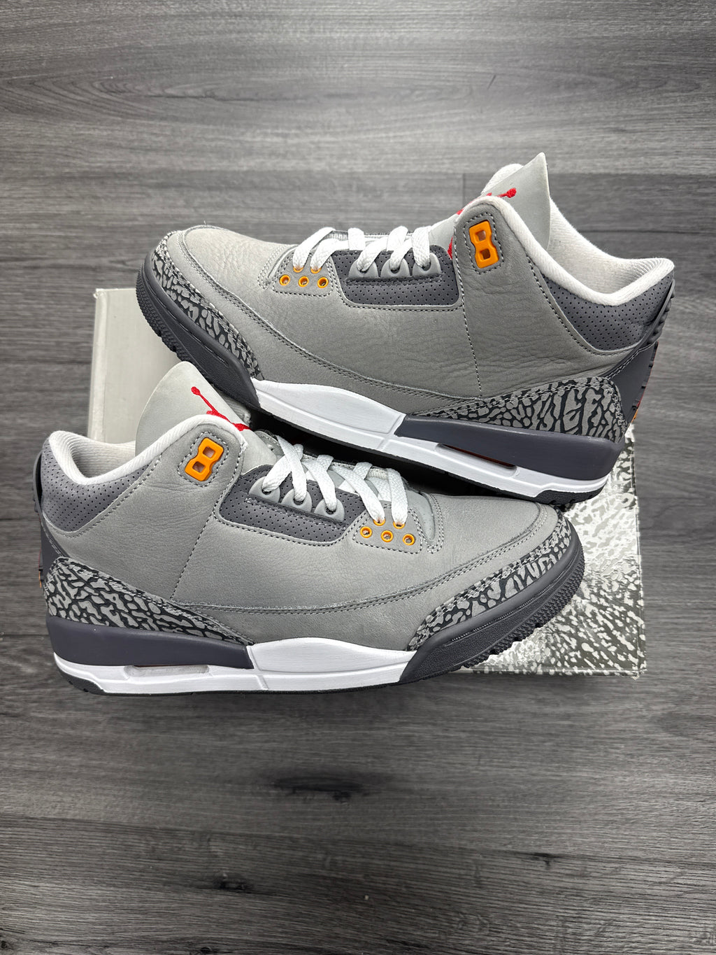 Jordan 3 Cool Grey - size 8.5