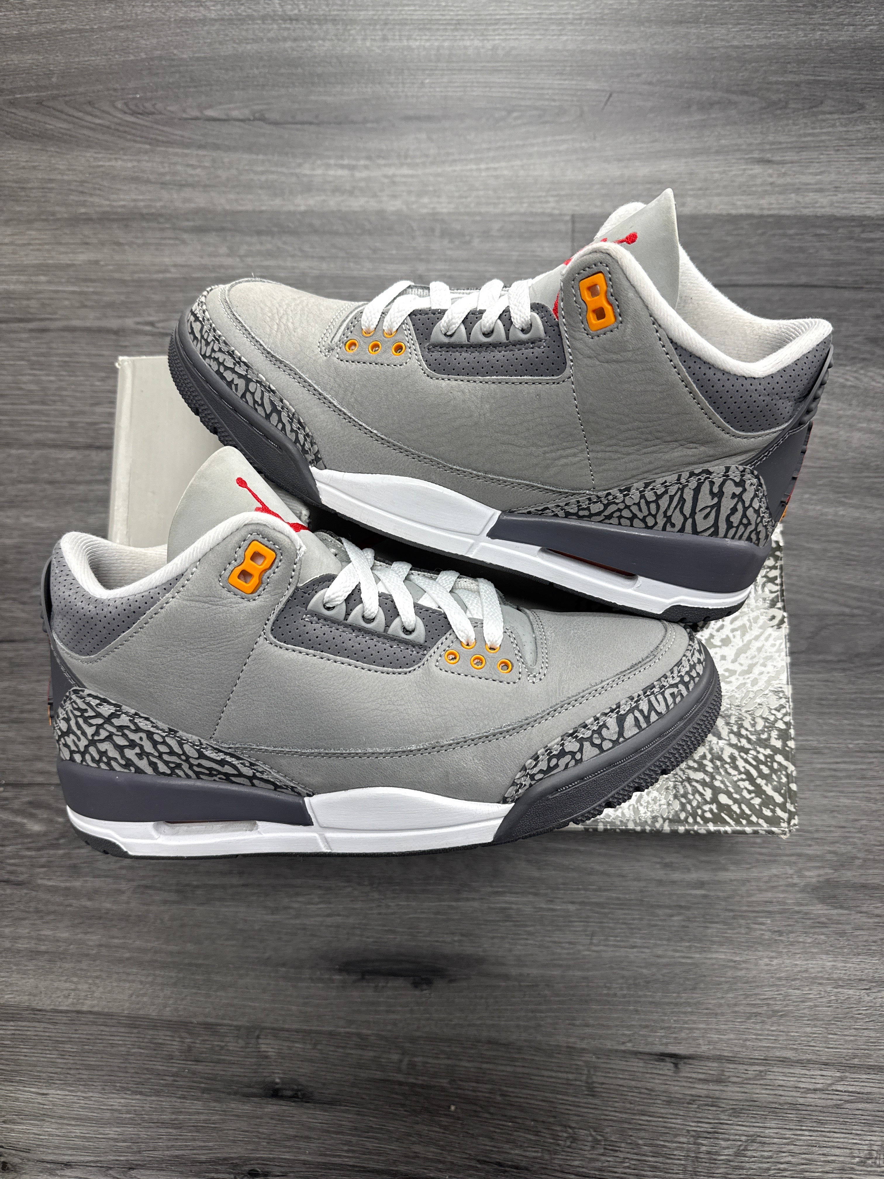 Jordan 3 Cool Grey - size 8.5
