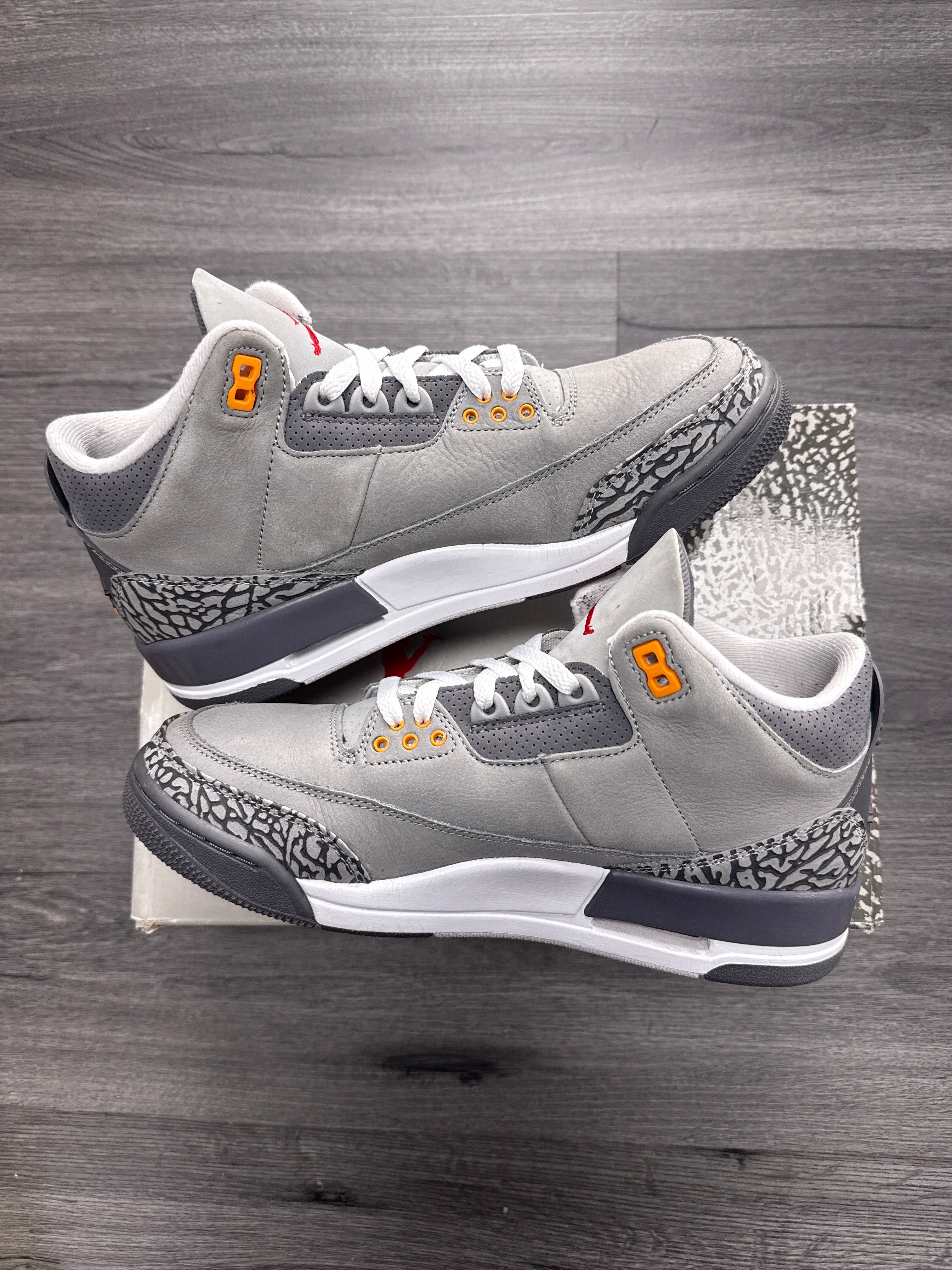 Jordan 3 Cool Grey - size 8.5