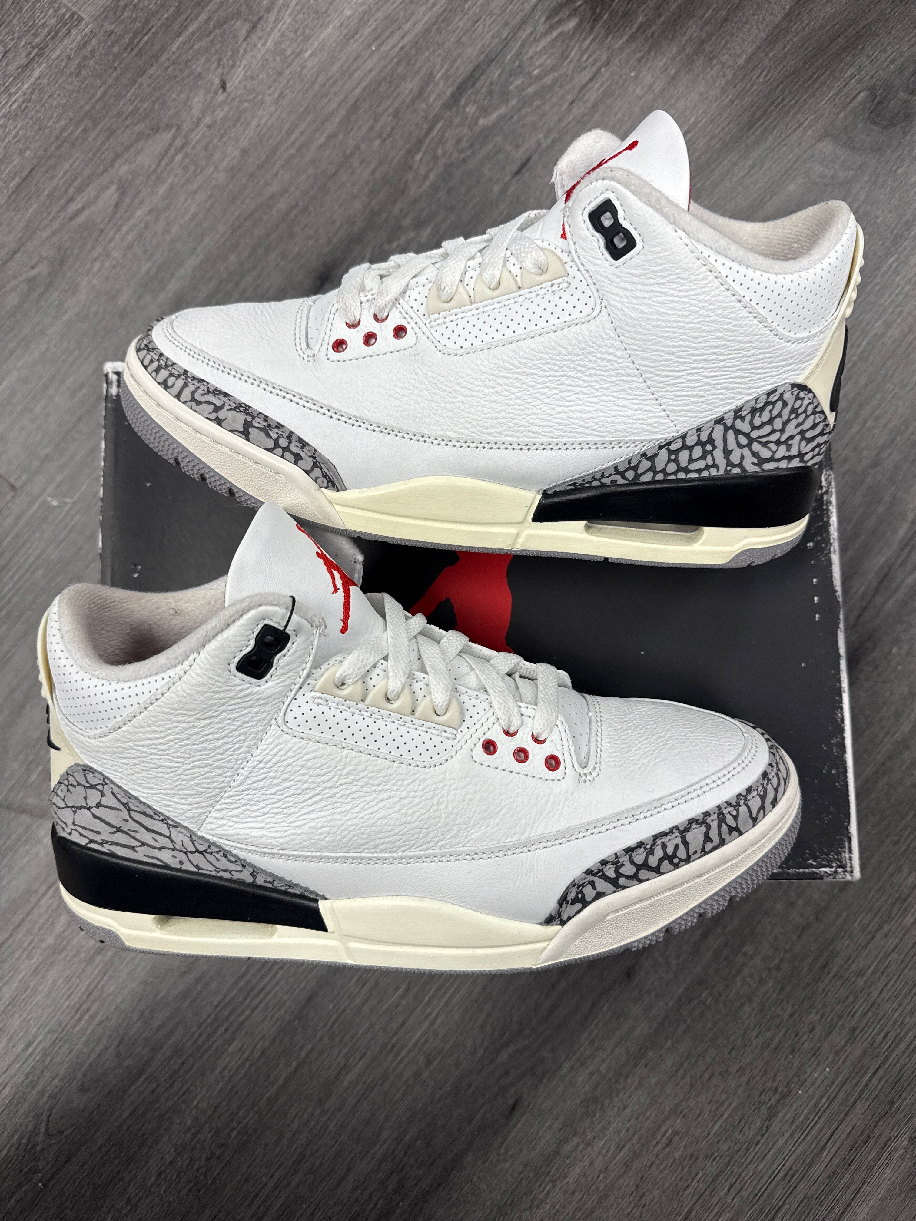 Jordan 3 White Cement Reimagined - size 9