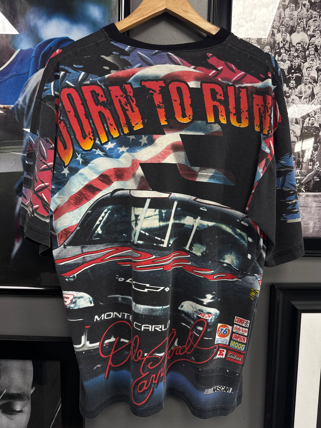Dale Earnhardt Born to Run AOP Tee - size L