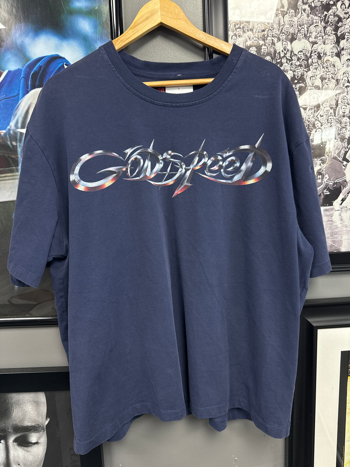 Godspeed Logo Tee Navy - size 2XL