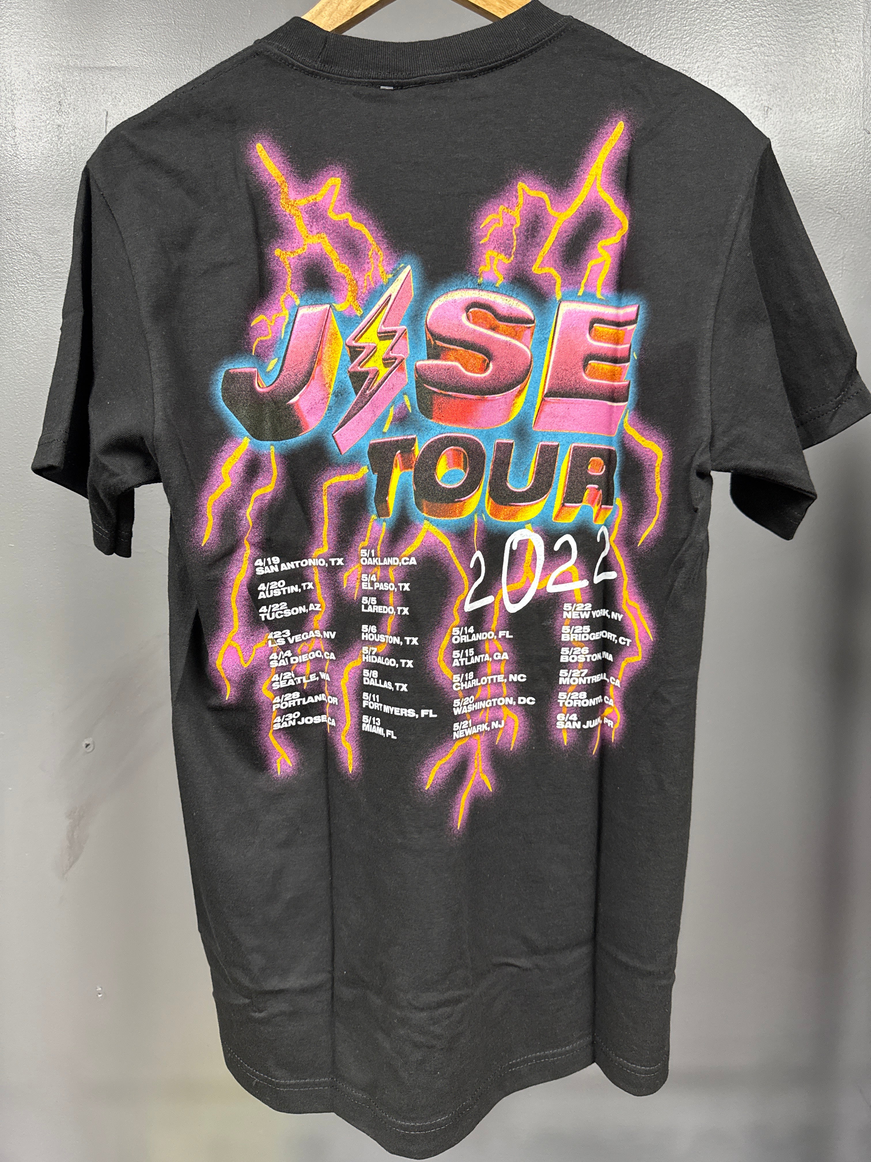 J Balvin Tour Tee - size m
