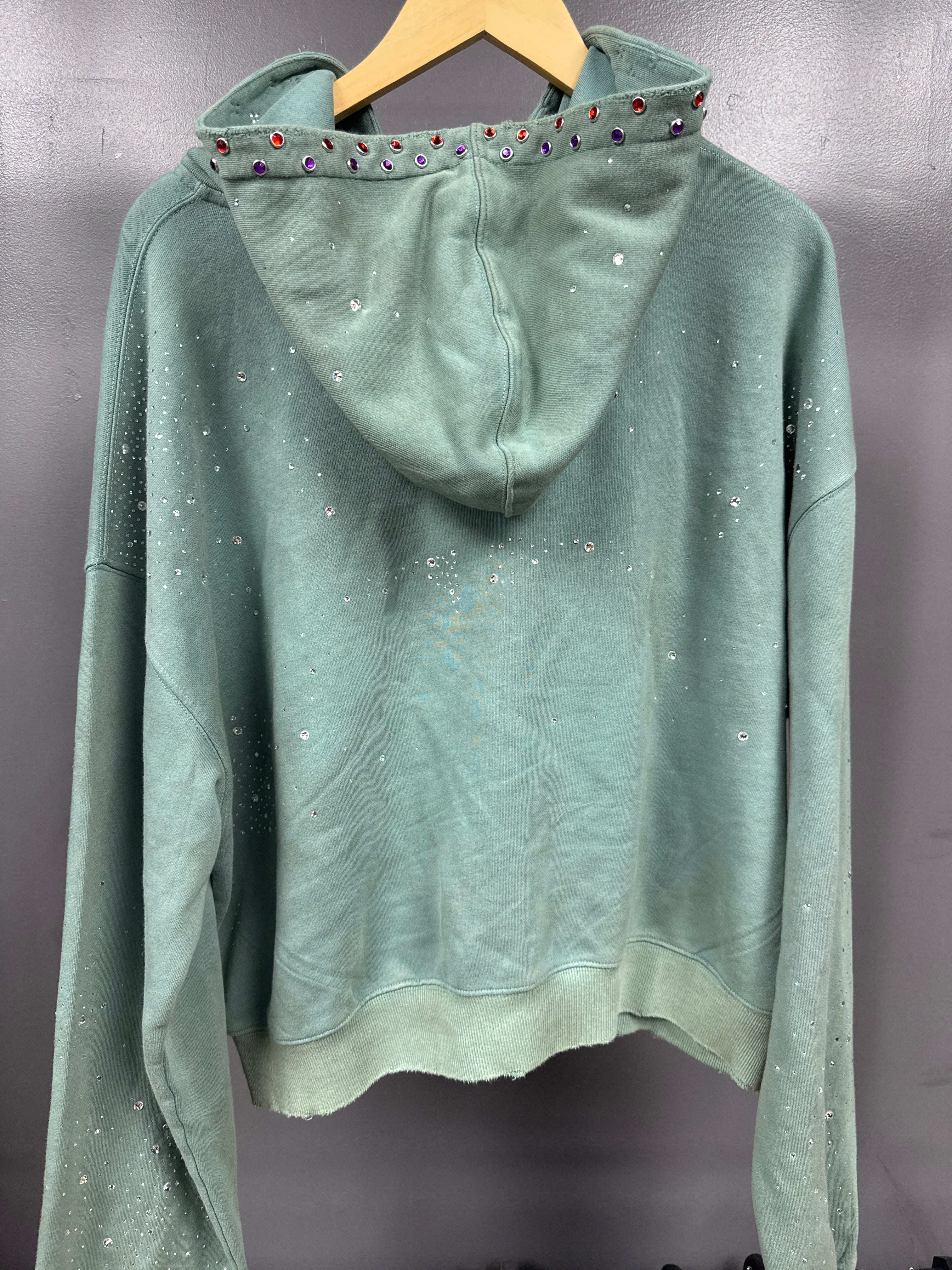 Vale Valley Dreams Zip Up Green - size L