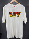 BAPE KISS Logo Tee White - size xl