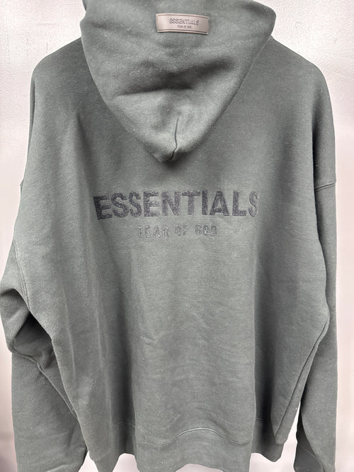 Essentials FOG Back Logo Hoodie Black - size L