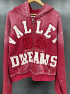 Vale Valley Dreams Zip Up Red - size L