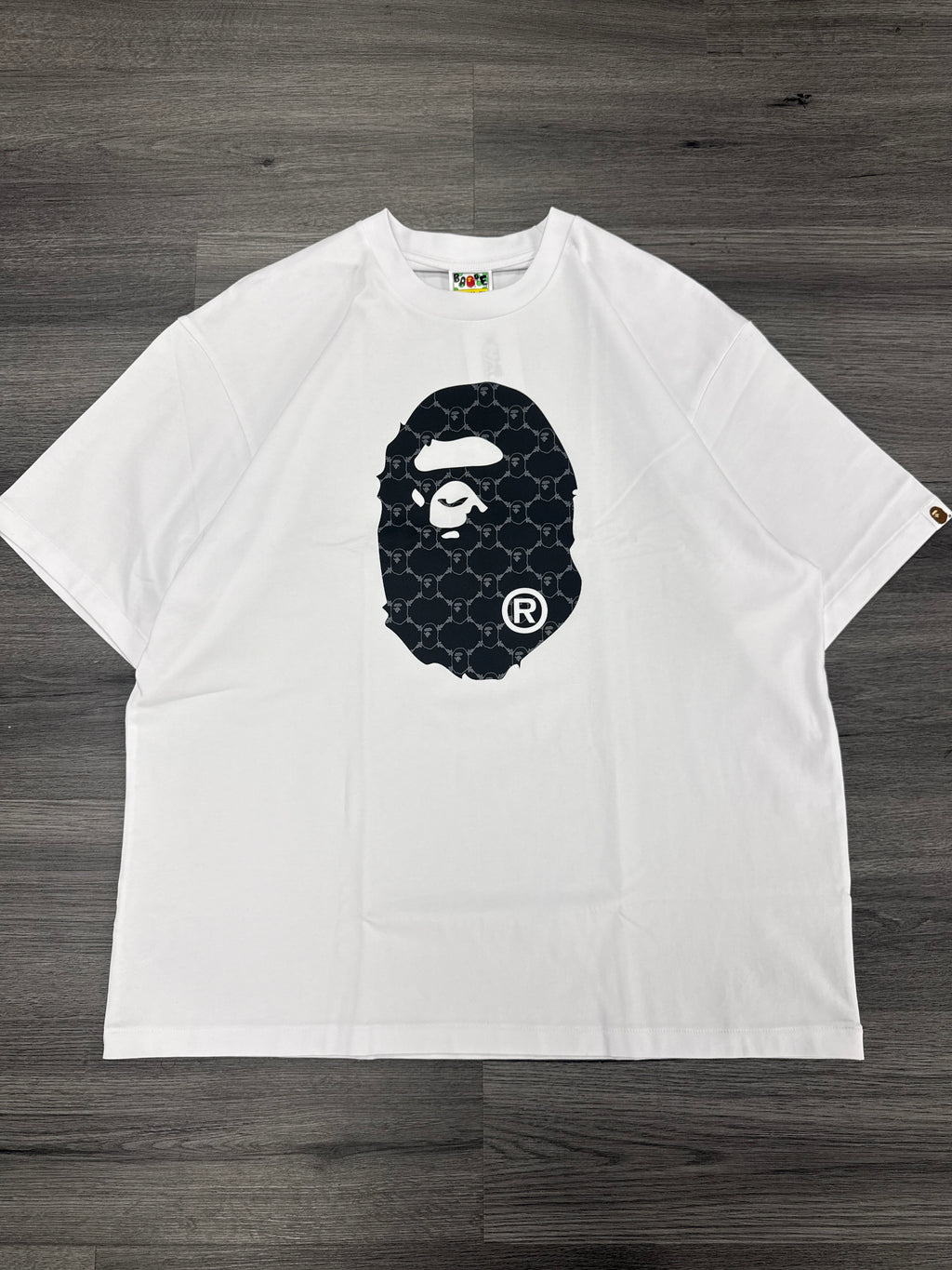 BAPE Ape Head Tee white/black