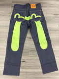 Vintage Evisu Green Daicock Print Denim Steal - size 32