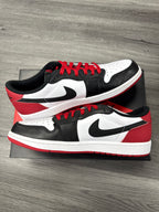 Jordan 1 Low Black Toe - size 10.5