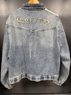 Loiter Denim Zip Up - size m