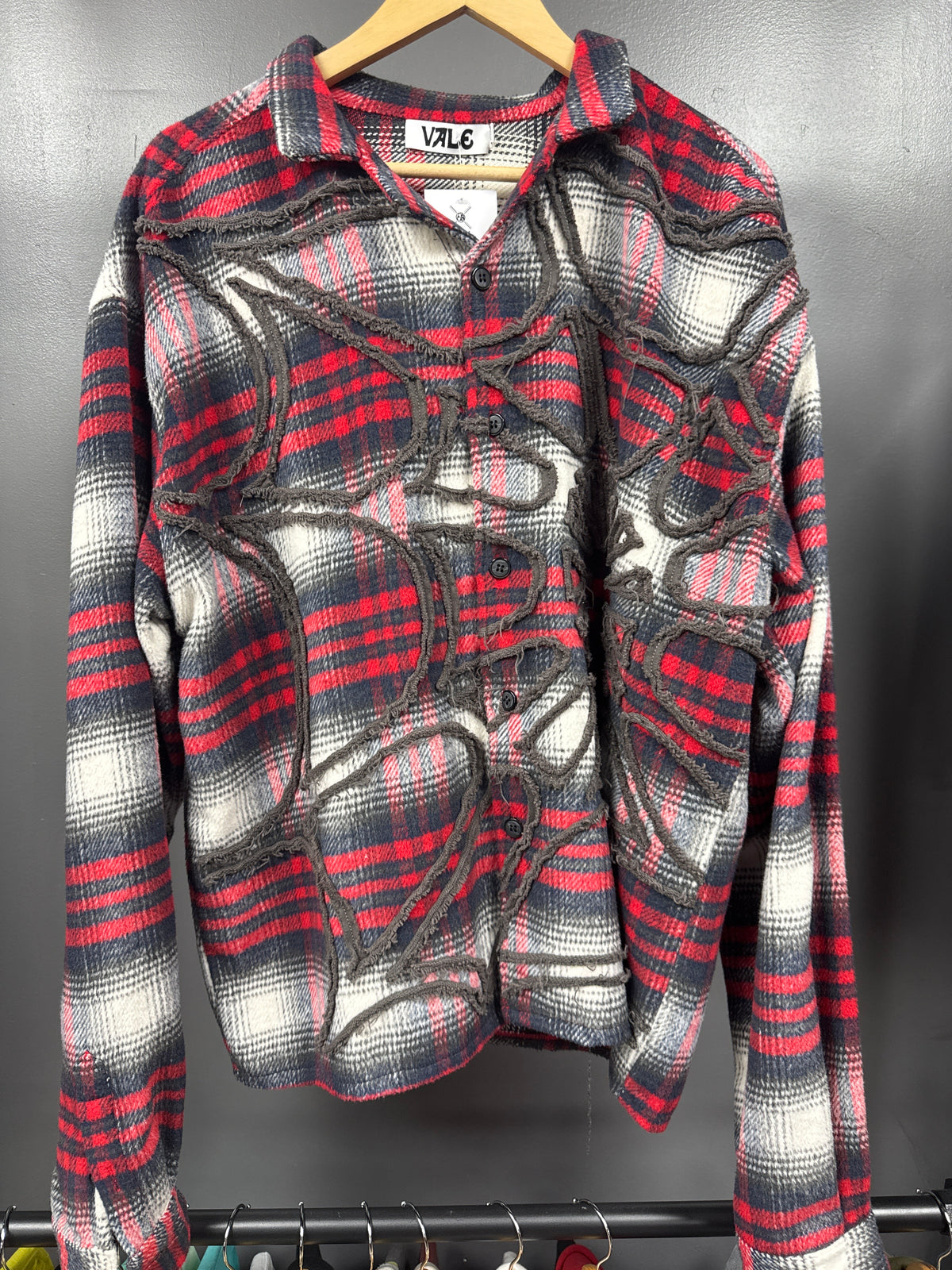 Vale Web Flannel Red - size 2xl