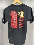 BAPE Camo Tiger Shark Tee Black/Purple - size s