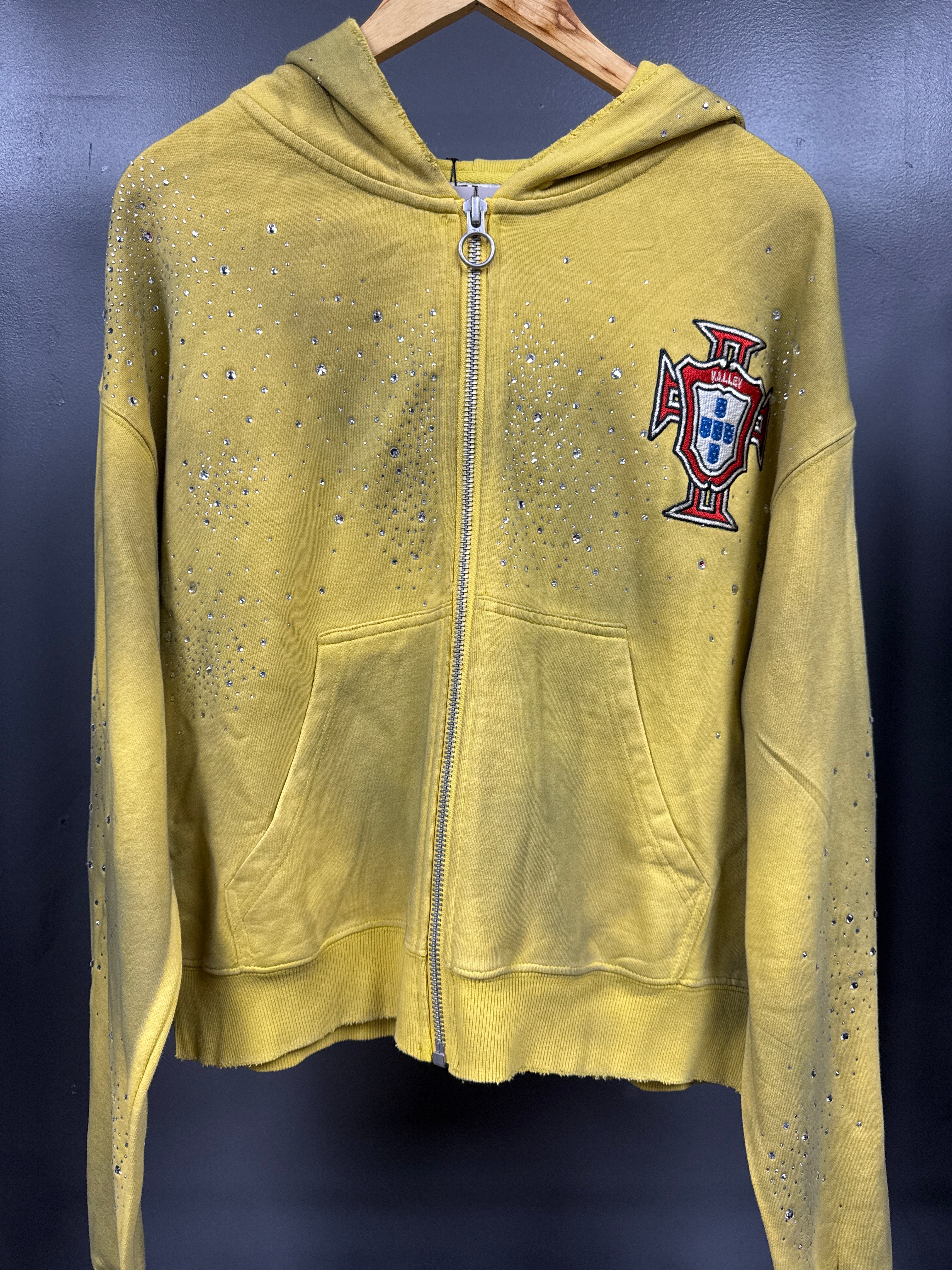 Vale Valley Dreams Zip Up Yellow