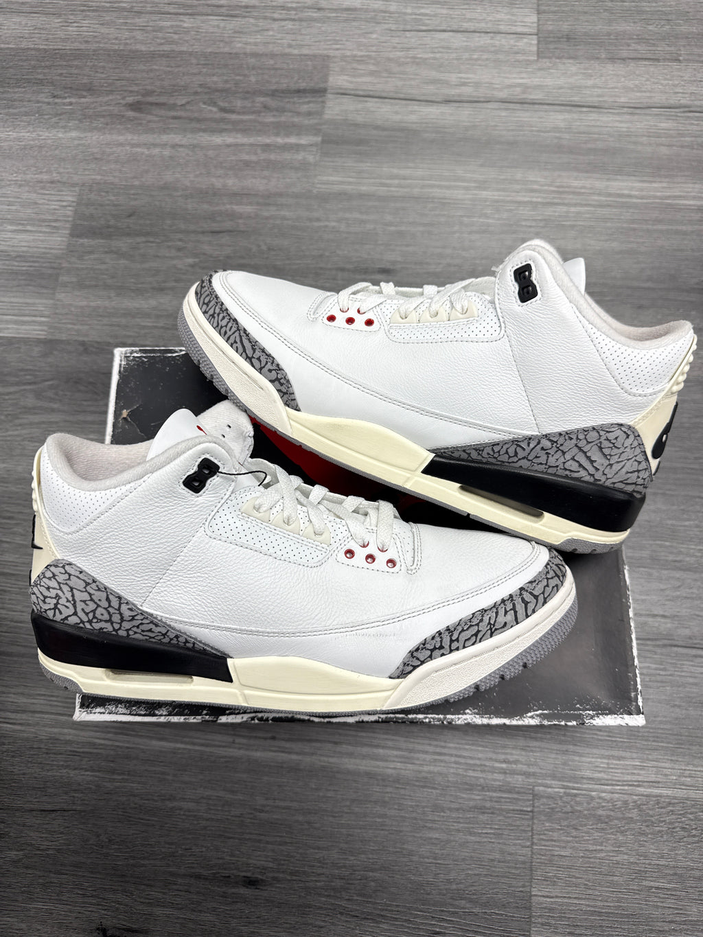 Jordan 3 White Cement (Reimagined) - size 12