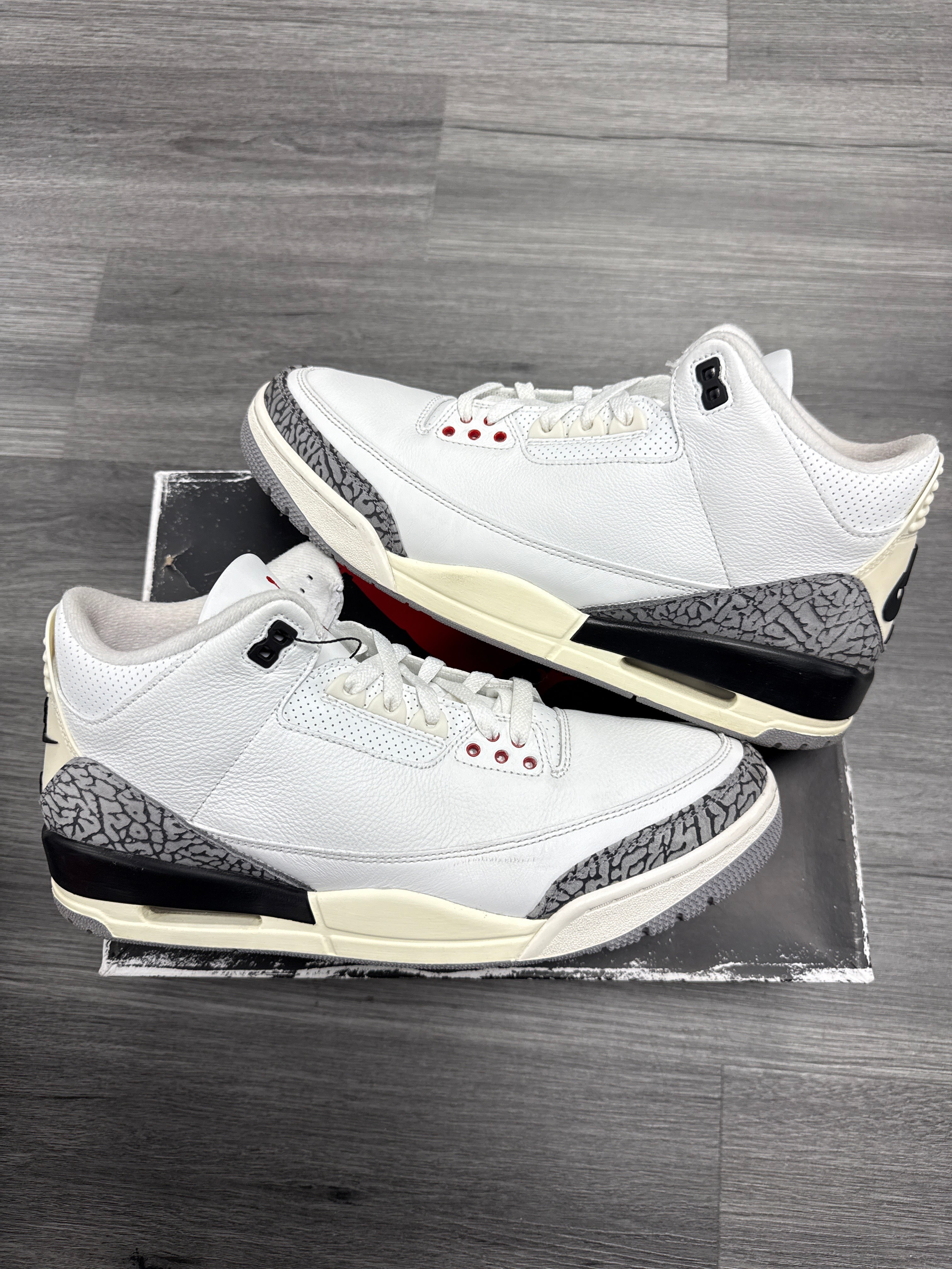 Jordan 3 White Cement (Reimagined) - size 12