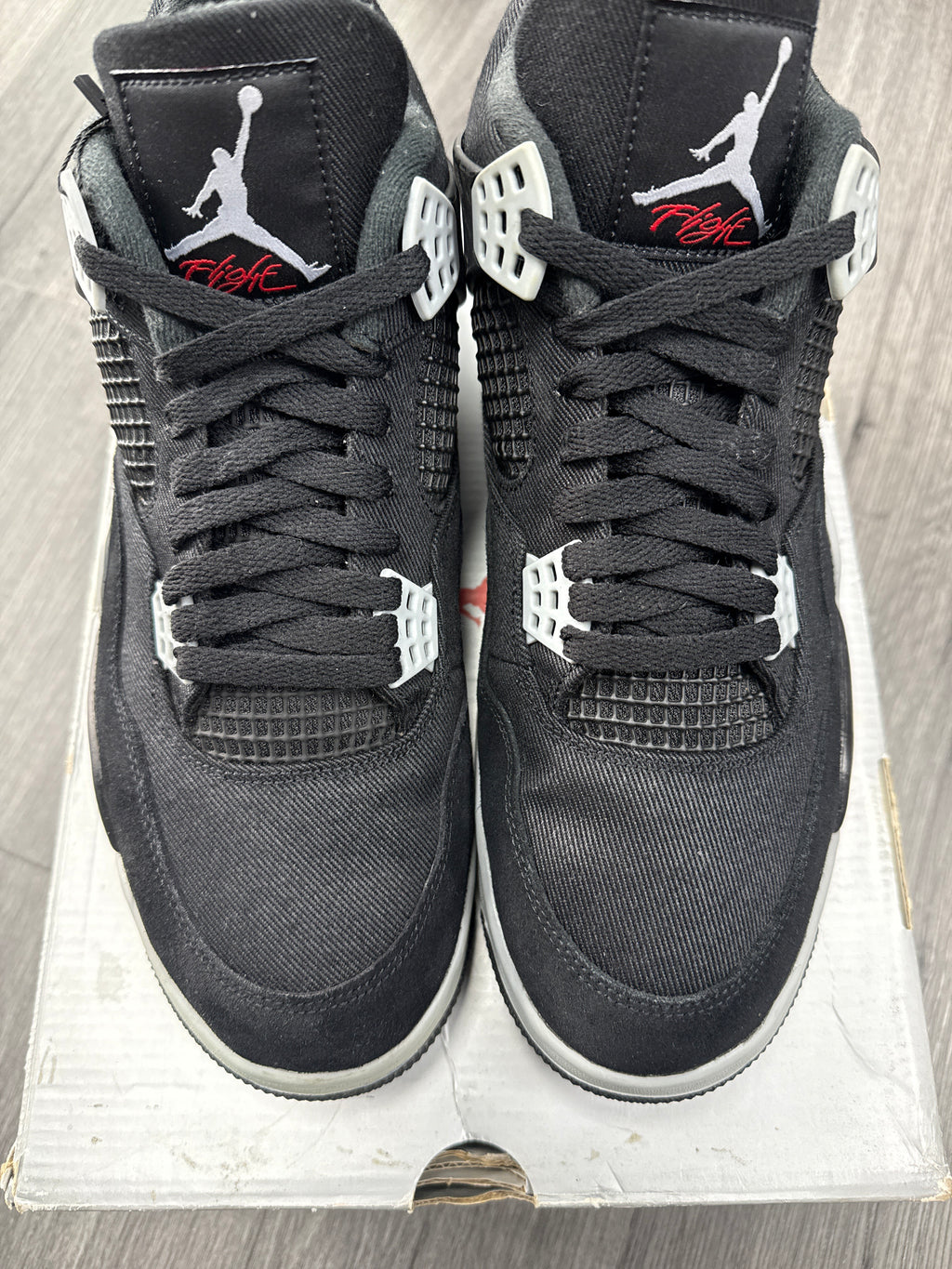 Jordan 4 Black Canvas - size 12