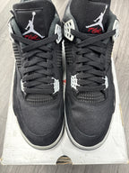 Jordan 4 Black Canvas - size 12