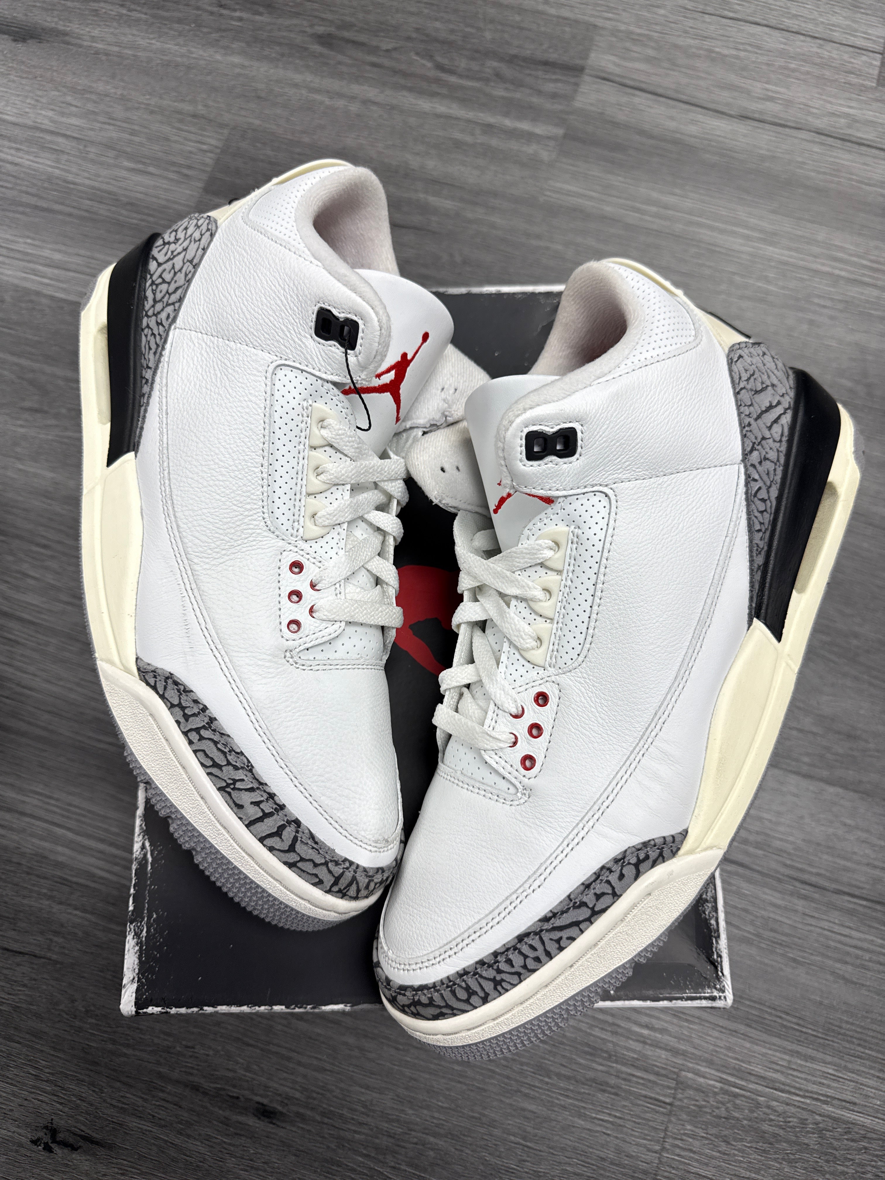 Jordan 3 White Cement (Reimagined) - size 12