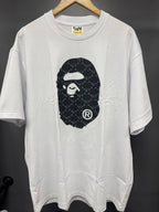 BAPE Ape Head Tee white/black