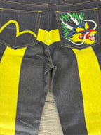 Vintage Evisu Daicock Yellow/Dragon - size 32
