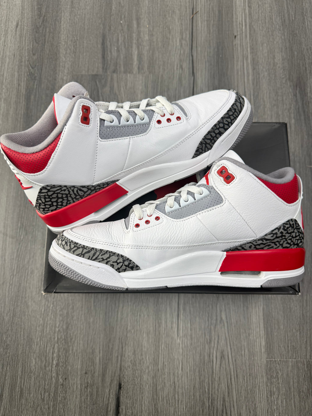 Jordan 3 Fire Red - size 10